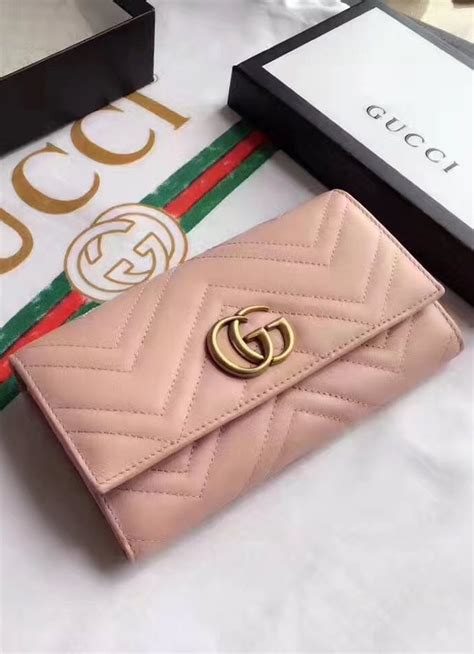 vintage gucci continental wallet|gucci marmont wallet pink.